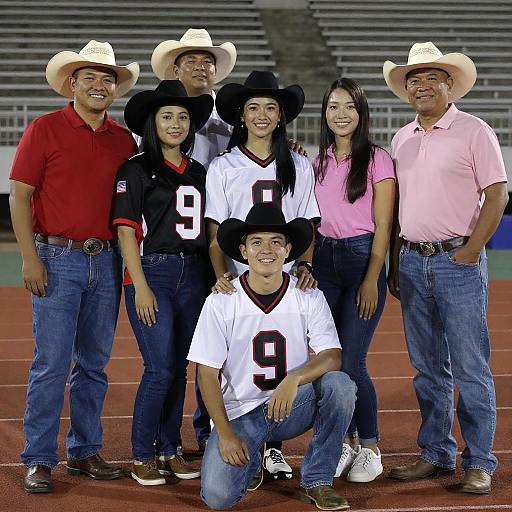 Diverse Group at Night Stadium
