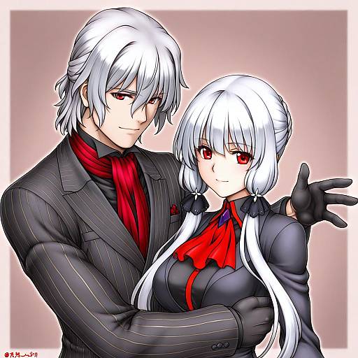 Illustration of Antonio salieri (fate), fate/grand order in the style of Harumachi nagaaki