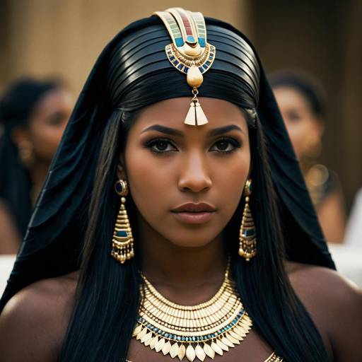 Realistic Cleopatra Costume Headpiece Portrait