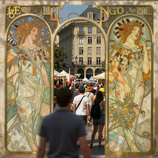 Art Nouveau Festival Architecture Collage