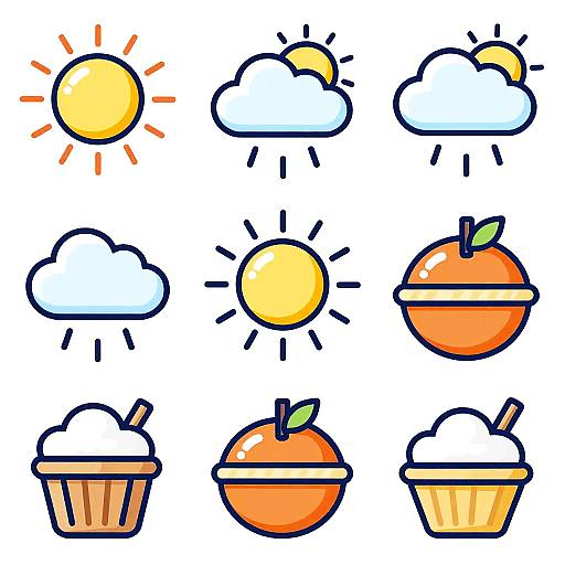 Vibrant Thematic Clip Art Sets