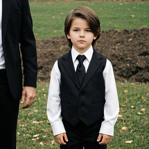 Realistic Male in Formal Funeral Attire