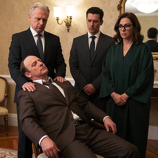 Intense Group Portrait in Elegant Setting