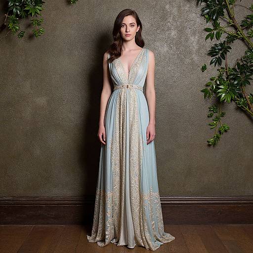 Woman in Secret Garden Dress