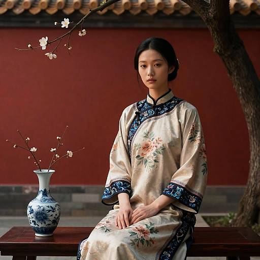 8K Photorealistic Girl in Chinese Dress