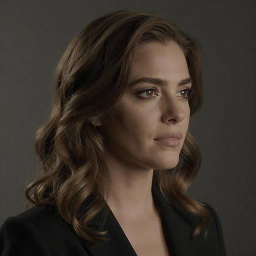 Intense Gaze Close-Up of a Woman