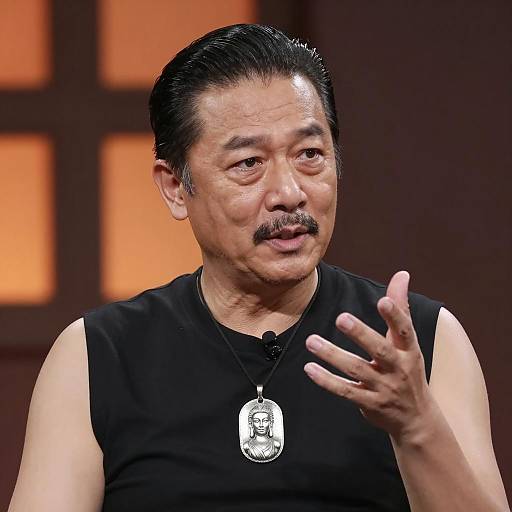 Intense Portrait of a Middle-Aged Man