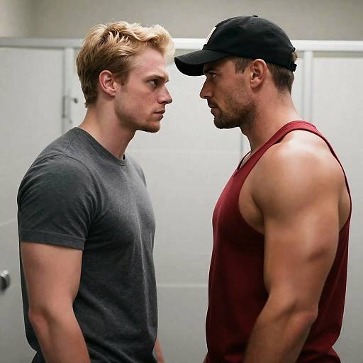 Intense Encounter in a Bathroom