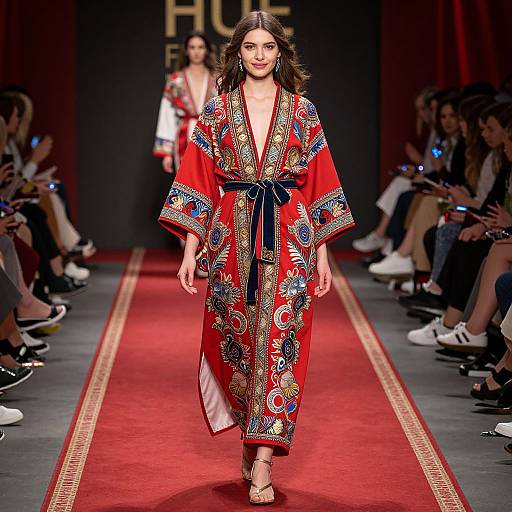 Ukrainian Kimono Runway Fashion