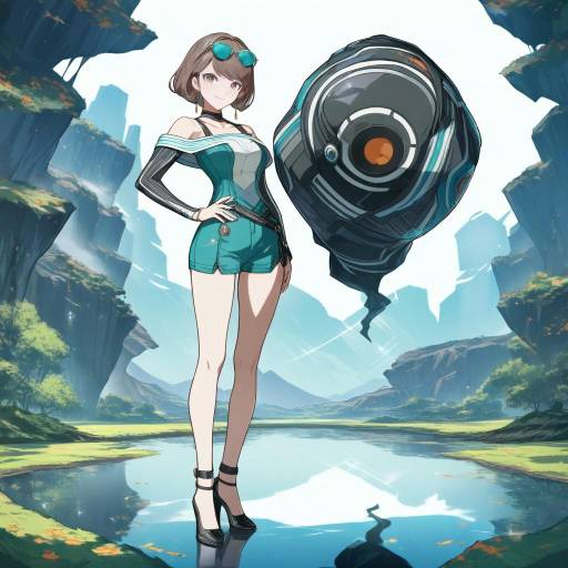 Charming Shin Megami Tensei Character in Meadow