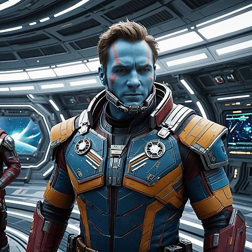 Futuristic Space Station Brig Scene