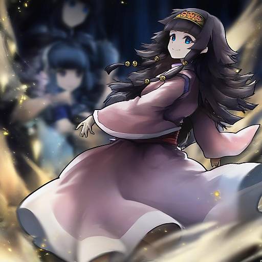 Illustration of Alluka zoldyck, hunter x hunter in the style of Vyragami