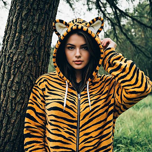 Realistic Tiger Onesie for Adults