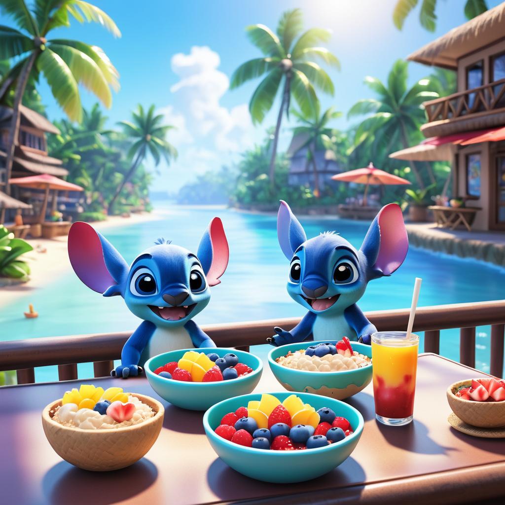 Stitch and Lilo's Tropical Breakfast Adventure