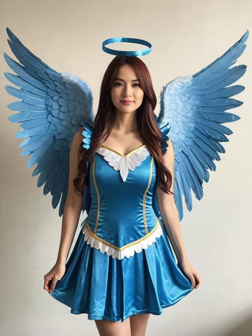 Cosplay Festival: Blue Angel Wings Costume