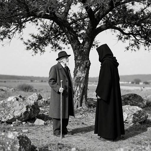 Confrontation in a Barren Landscape