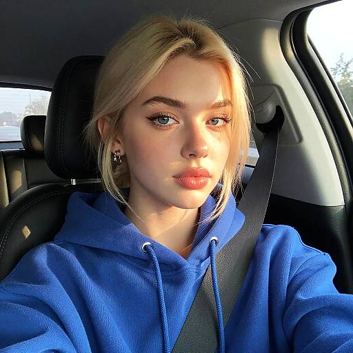 Cinematic Selfie of a Young Woman