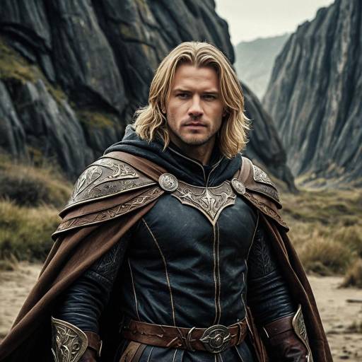 Fantasy Warrior in Leather Cloak