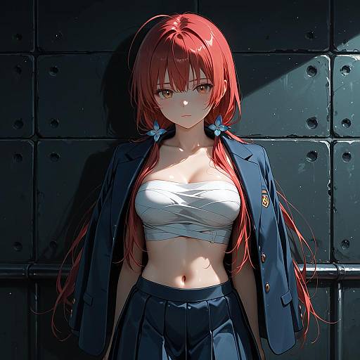 Illustration of Musujime awaki, toaru majutsu no index in the style of Yamabukiiro