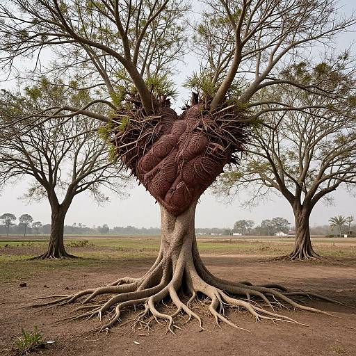 Tree Branches Growing from Human Hearts
