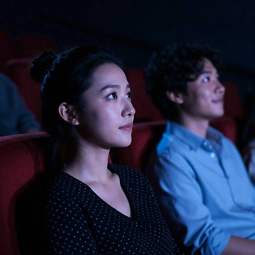 Intimate Movie Theater Moment