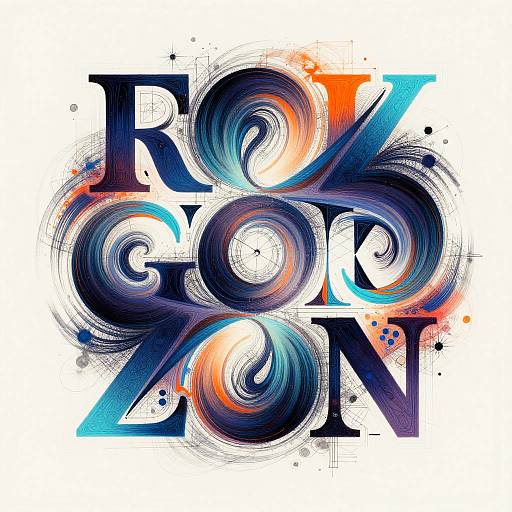 Abstract Text Merging with Geometric Art