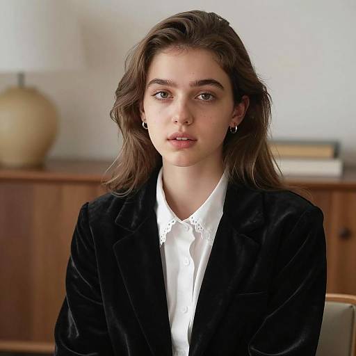 Elegant Indoor Portrait of a Young Woman