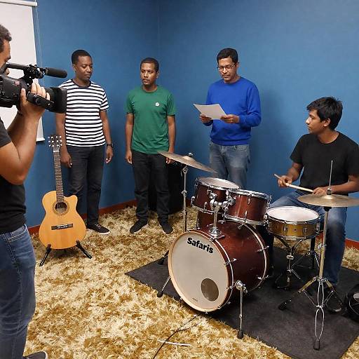 A Casual Jam Session in Blue Room