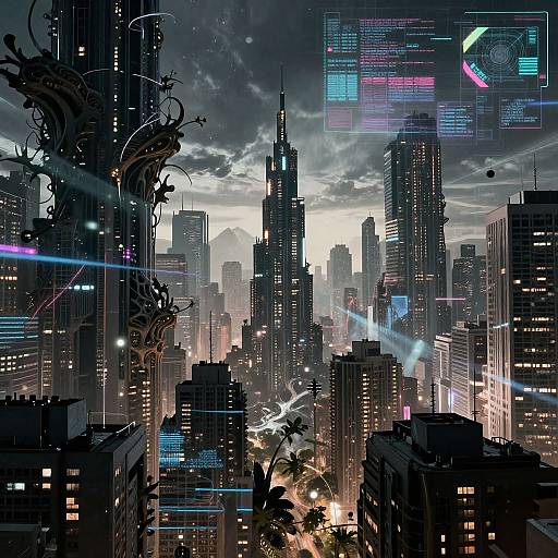 Dystopian Sci-Fi Collage Art