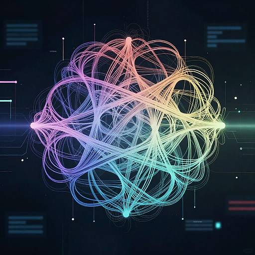 Abstract AI Line Drawing Transformation