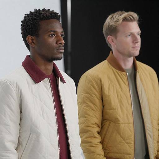 Diverse Friendship Portrait in Gradient Background