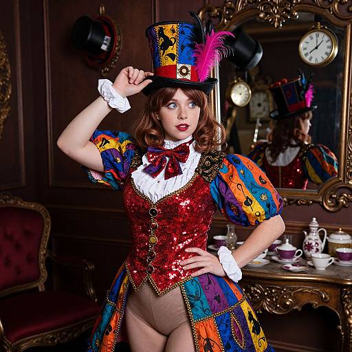 Mad Hatter Costume in Enchanted Tea Room