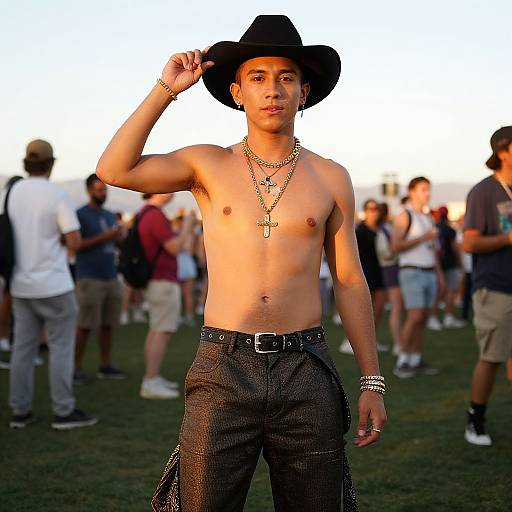 Coachella Male Costume with Jewelry