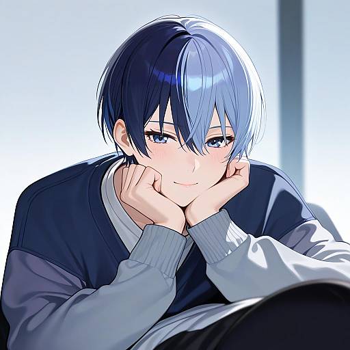 Illustration of Aoyagi touya, project sekai in the style of Eus ing