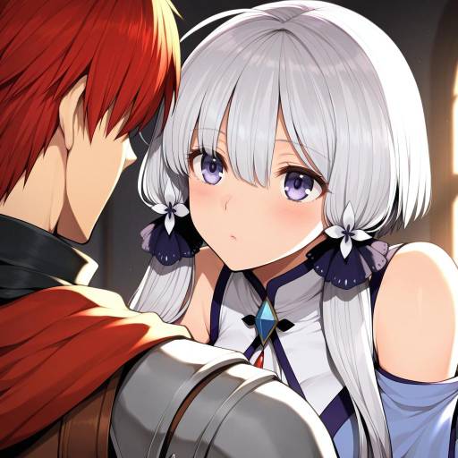 Illustration of Adol christin, ys in the style of Hitoto