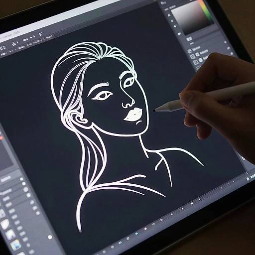 Dynamic Lineart Drawing in Action