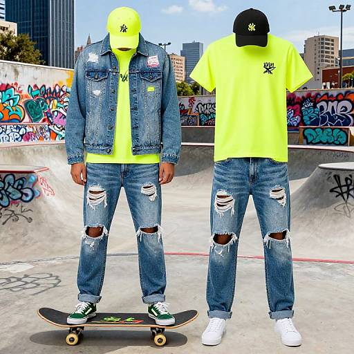 Neon Skate Streetwear Urban Style