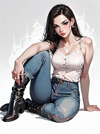 Modern Woman in Casual Fashion