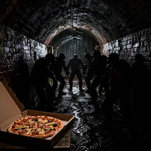 Noir Teenage Mutant Turtles in Sewer