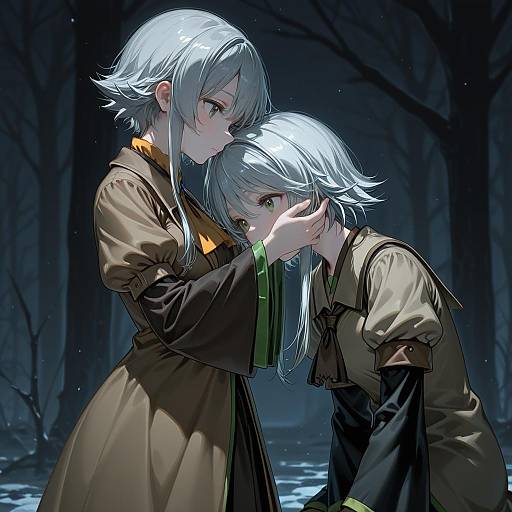 Illustration of Houlen yabusame, len'en in the style of Ningen mame