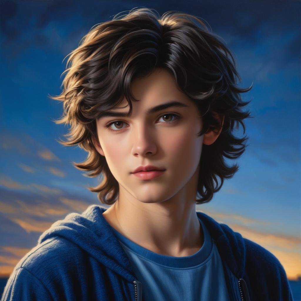 Stunning Hyper-Realistic Teen Boy Portrait