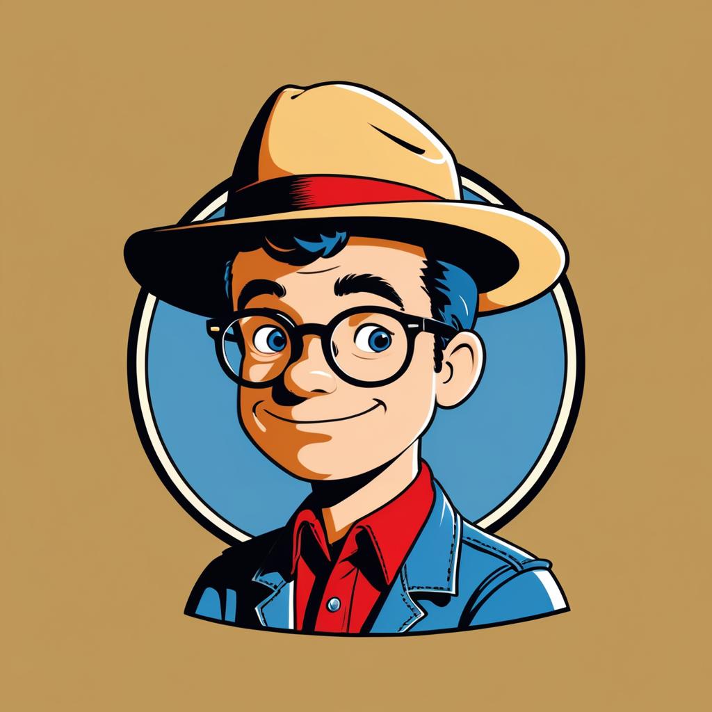 Playful Vintage Western Cartoon Design