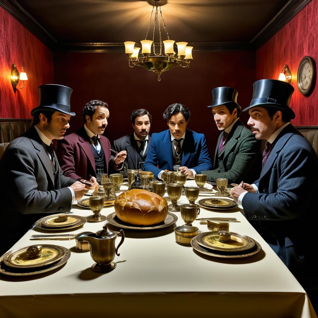 Sherlock Holmes at the Last Supper Table