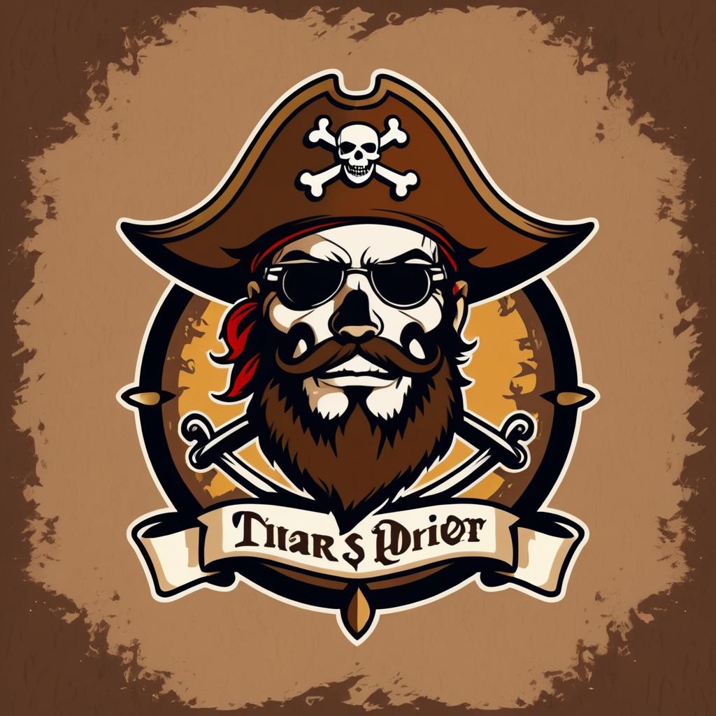 Vintage Pirate YouTube Logo Design