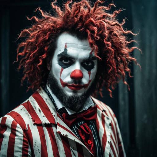 Creepy Vintage Carnival Clown Cosplay