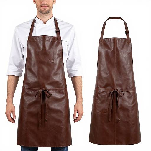 Genuine Leather Chef Apron Crossback