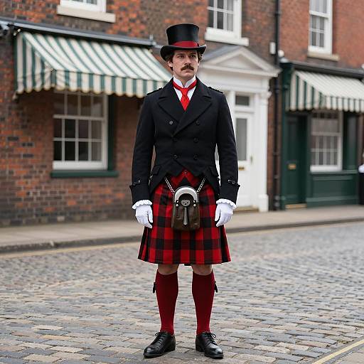 Victorian Elegance: A Street Portrait