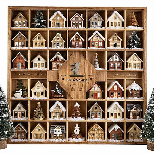 Victorian Christmas Village Advent Calendar