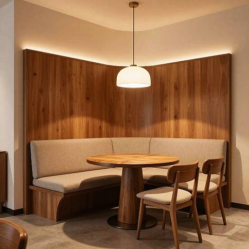 Modern Mid-Century Cozy Dining Corner