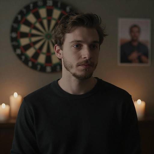 Candlelit Portrait of a Young Man